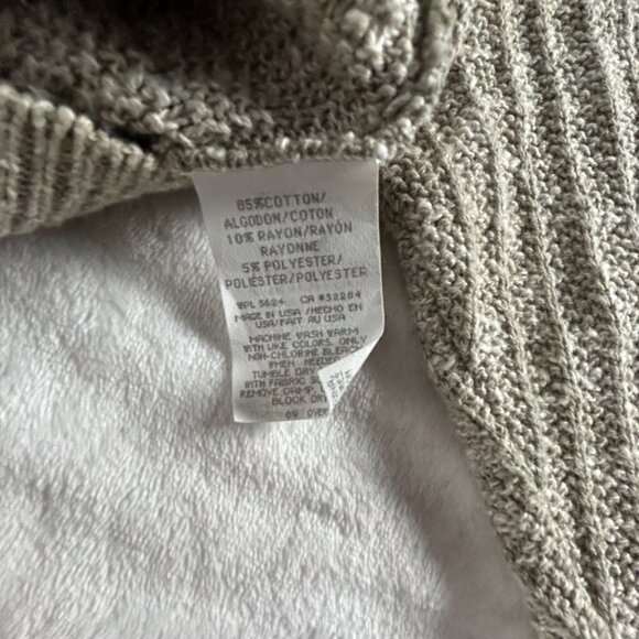 Patrick James Mens Sweater Large Beige Crewneck Pullover Knit Casual Lightweight - Picture 4 of 7